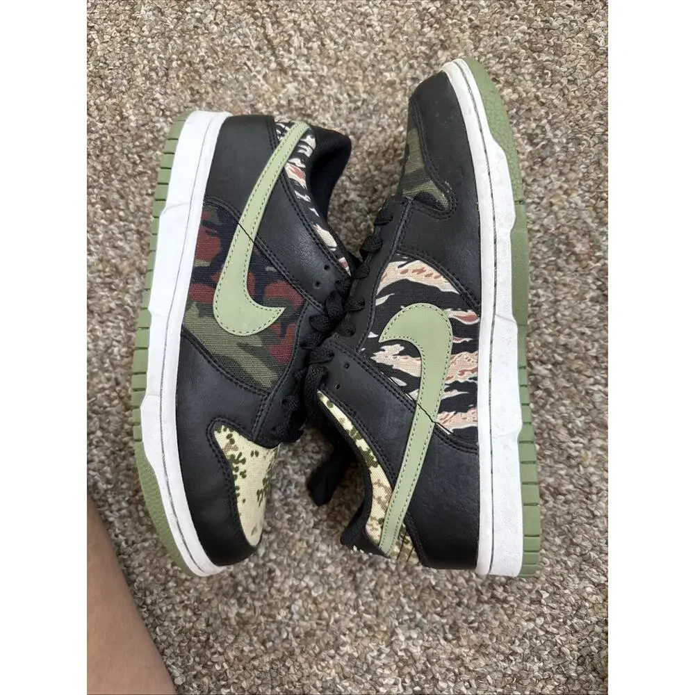 Size 6.5 Y DB1909-001 Nike Dunk Low Camo BB